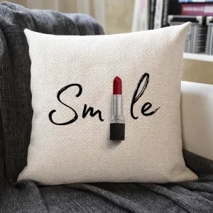 Fashion Lipstick Linen Pillowcase