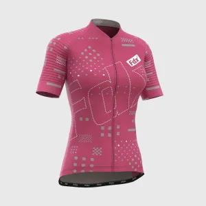 Fdx All Day Pink Women's & Girl's Summer Short Sleeve Cycling Jersey