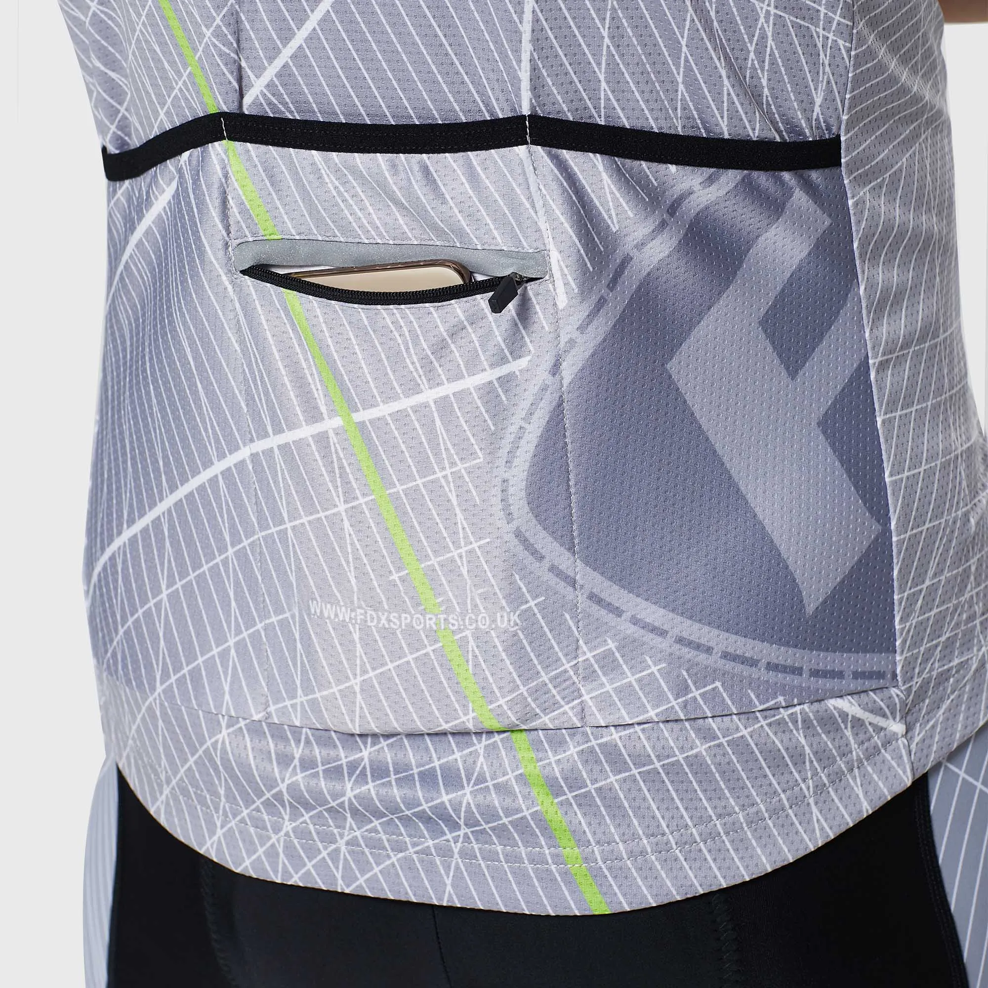 Fdx Classic II Grey Men's & Boy's Short Sleeve Summer Cycling Jersey