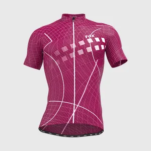Fdx Classic II Red Men's & Boy's Short Sleeve Summer Cycling Jersey