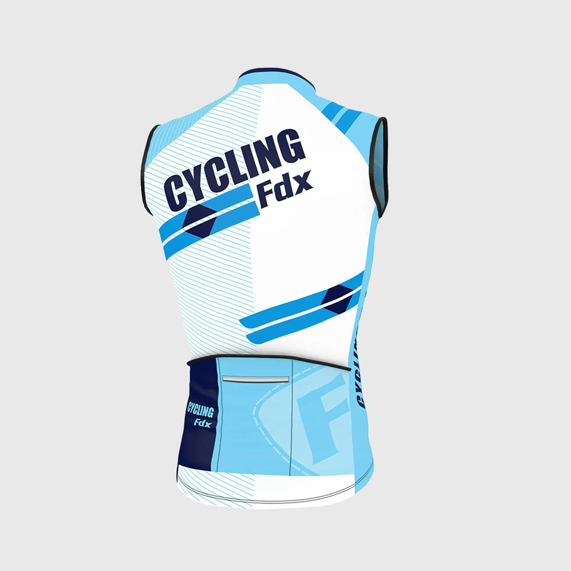Fdx Core Blue Men's & Boy's Sleeveless Summer Cycling Jersey