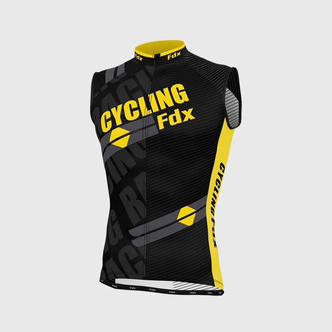 Fdx Core Yellow Men's & Boy's Sleeveless Summer Cycling Jersey