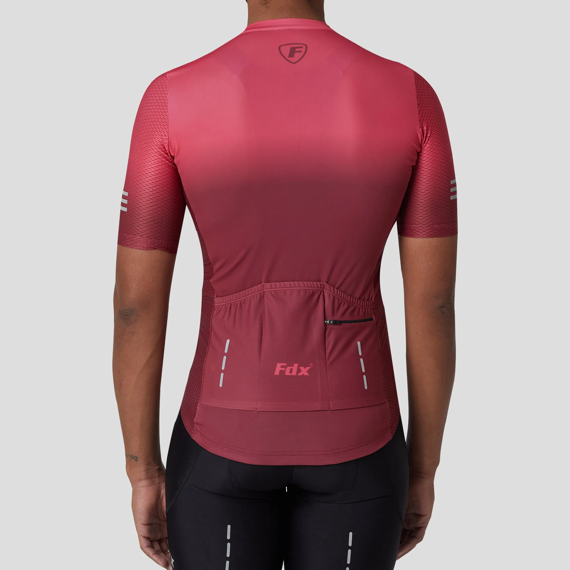 Fdx Duo Pink / Maroon Men's & Boy's Short Sleeve Summer Cycling Jersey