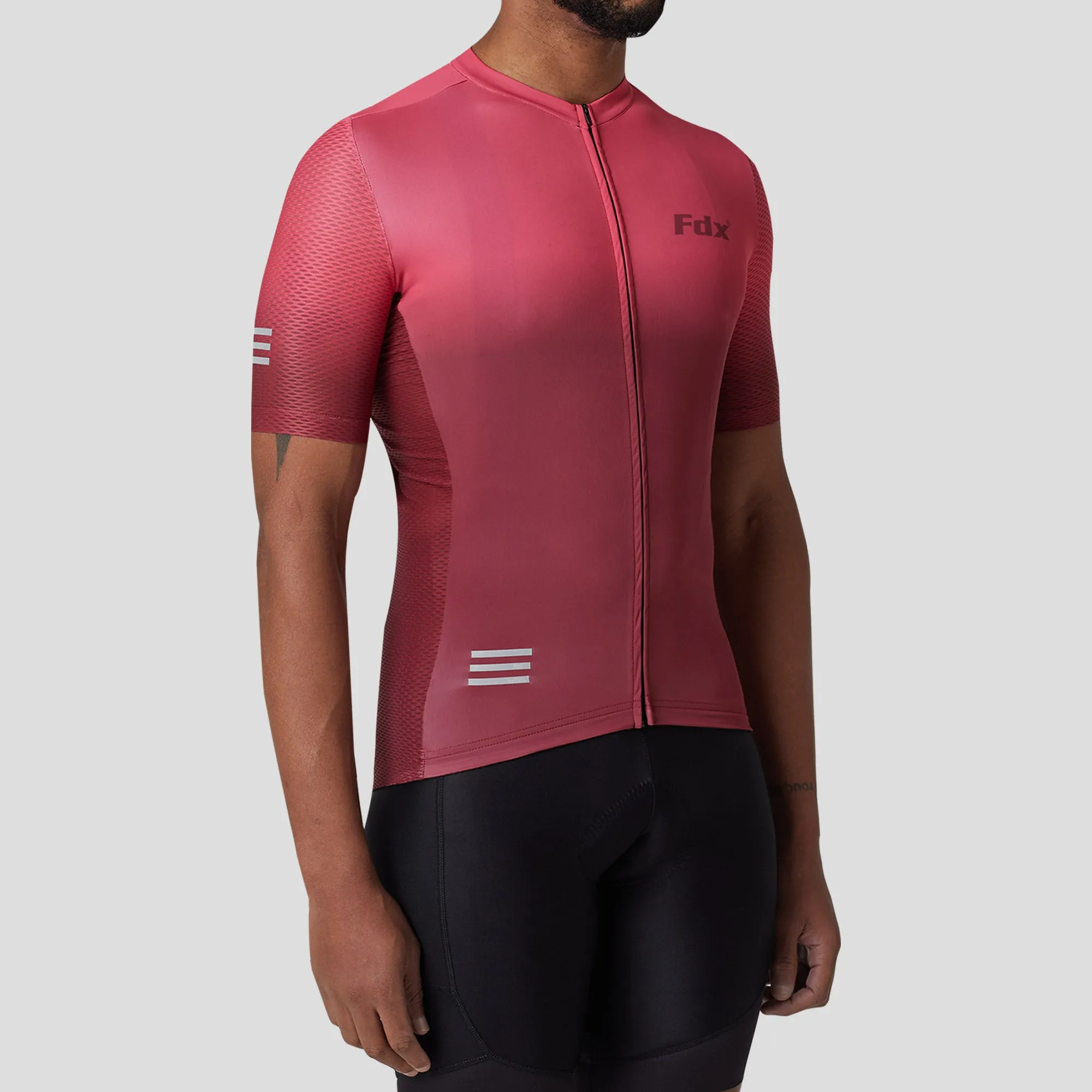 Fdx Duo Pink / Maroon Men's & Boy's Short Sleeve Summer Cycling Jersey