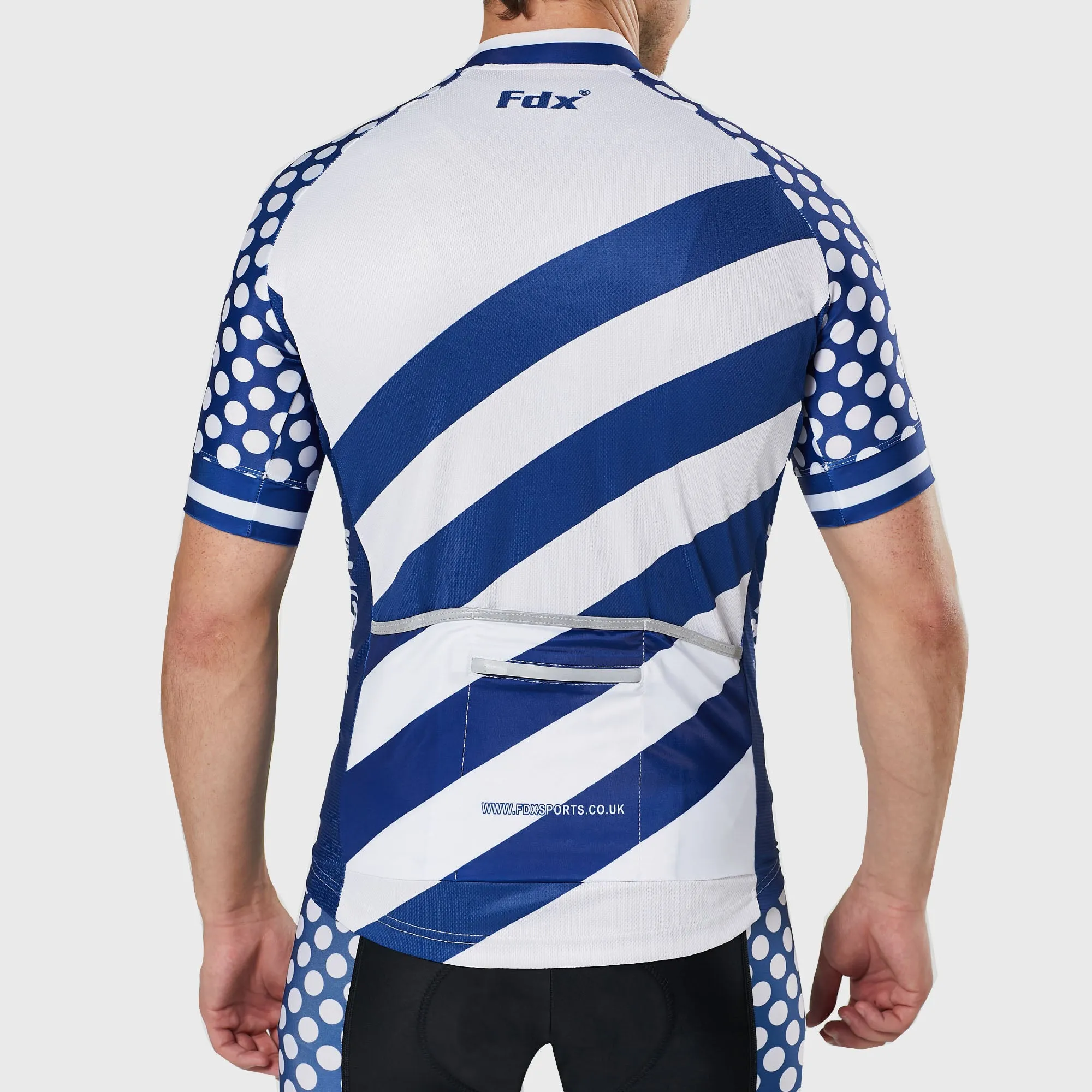 Fdx Equin White Men's & Boy's Short Sleeve Summer Cycling Jersey