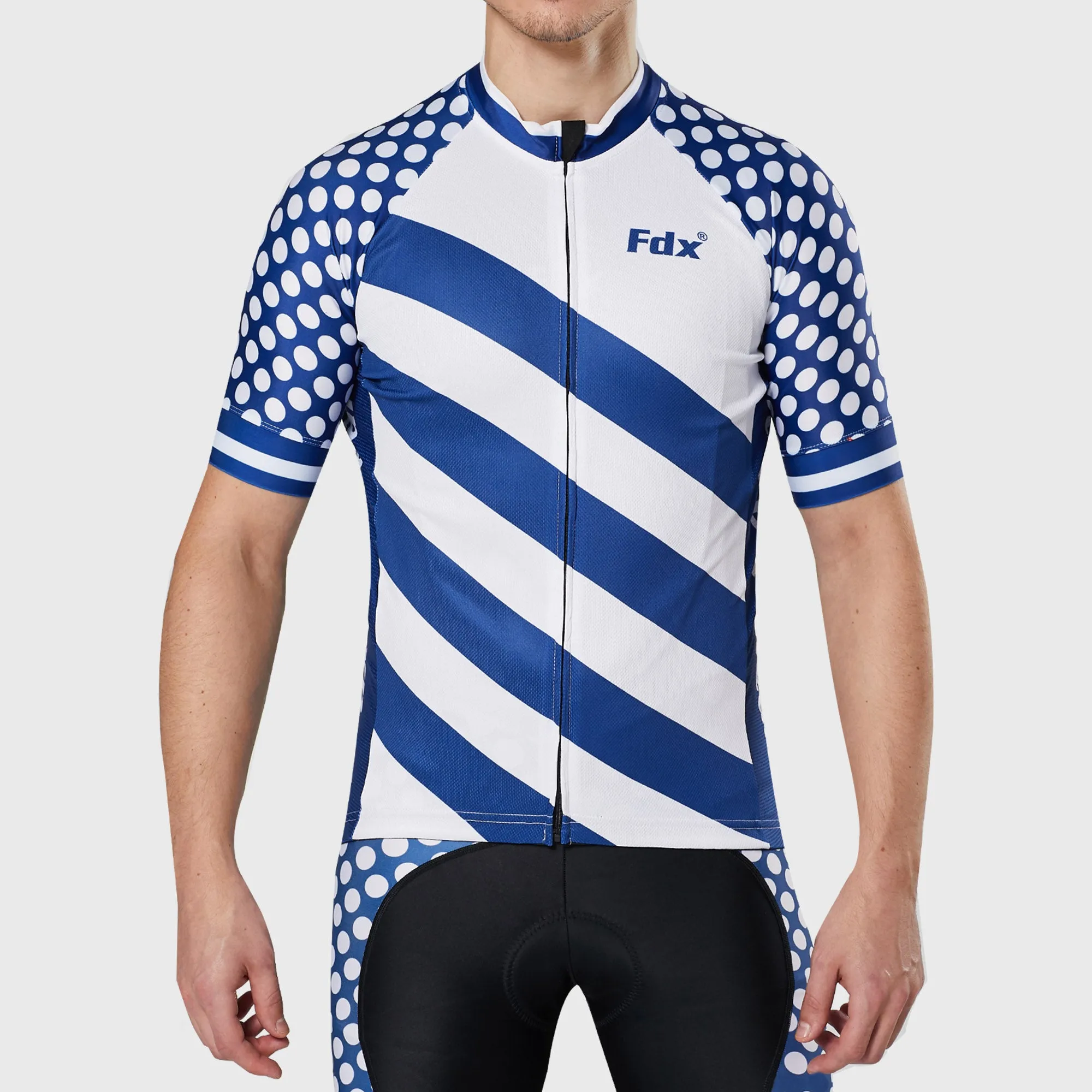 Fdx Equin White Men's & Boy's Short Sleeve Summer Cycling Jersey