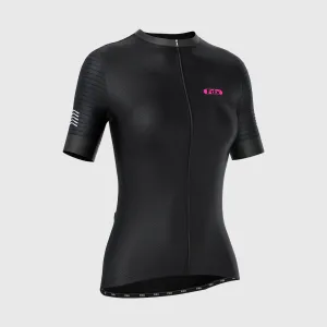 Fdx Essential Black Women's & Girl's Short Sleeve Summer Cycling Jersey
