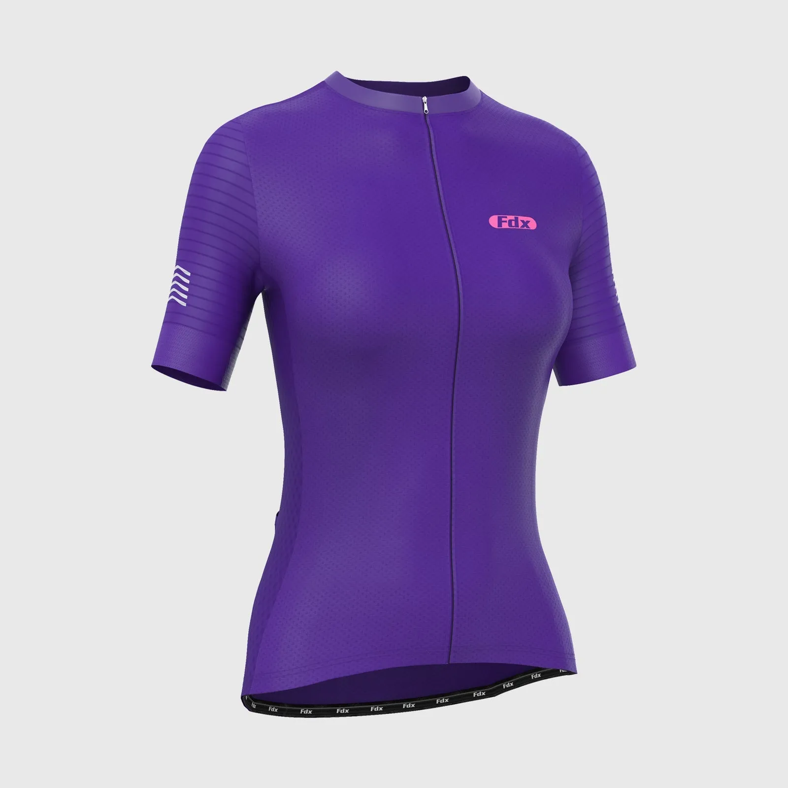 Fdx Essential Purple Women's & Girl's Short Sleeve Summer Cycling Jersey