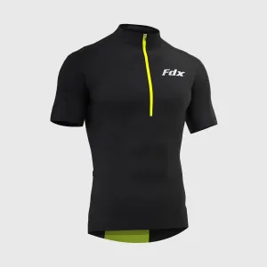 Fdx Pace Black Men's & Boy's Short Sleeve Summer Cycling Jersey