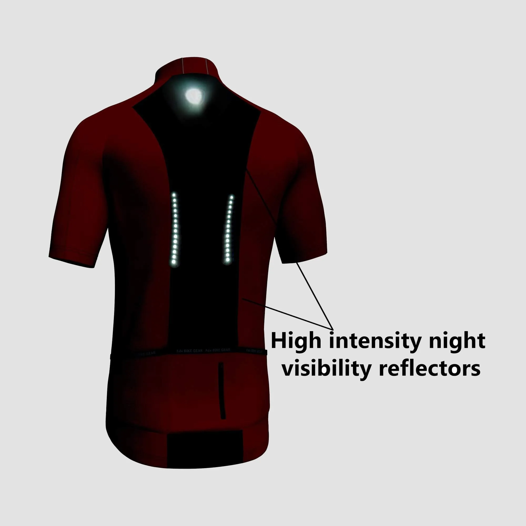 Fdx Pace Red Men's & Boy's Short Sleeve Summer Cycling Jersey