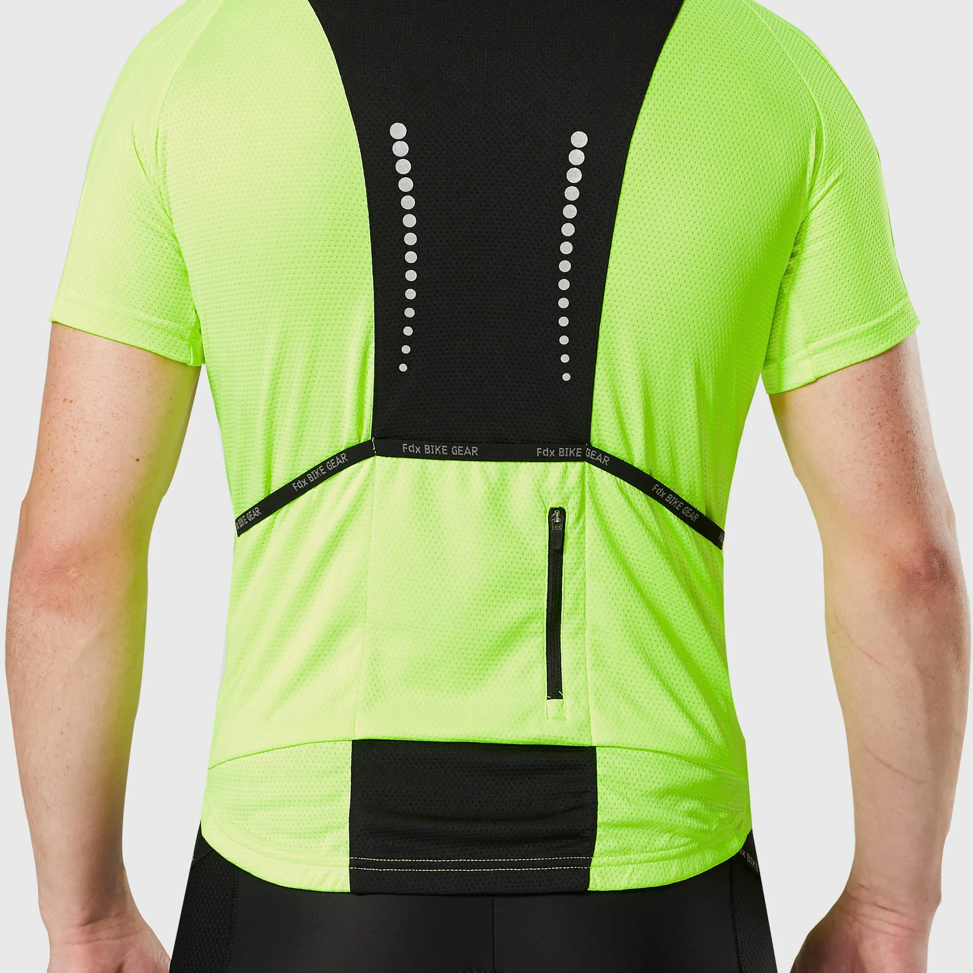 Fdx Pace Yellow Men's & Boy's Short Sleeve Summer Cycling Jersey