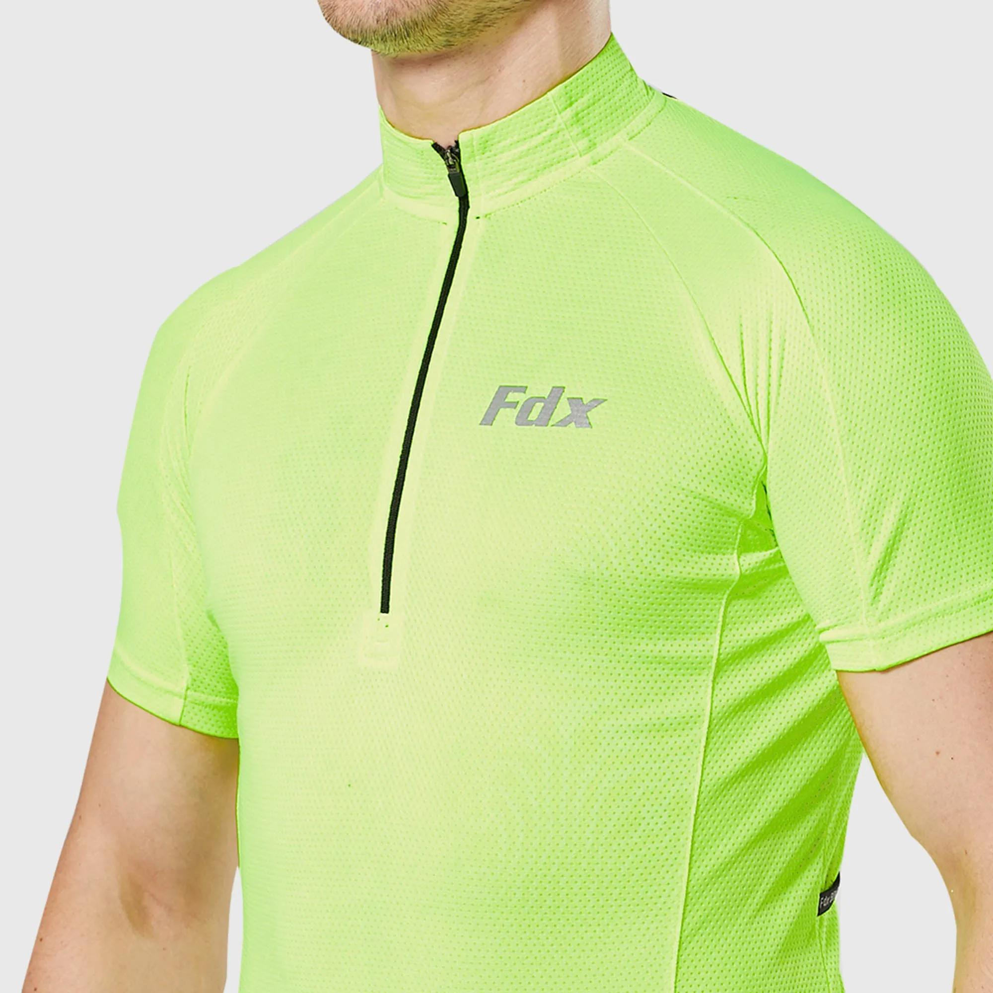 Fdx Pace Yellow Men's & Boy's Short Sleeve Summer Cycling Jersey