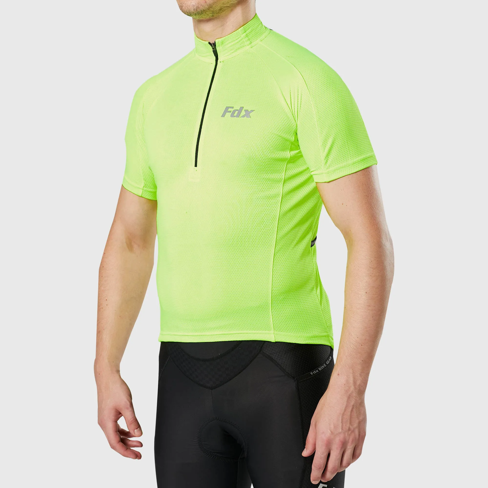 Fdx Pace Yellow Men's & Boy's Short Sleeve Summer Cycling Jersey