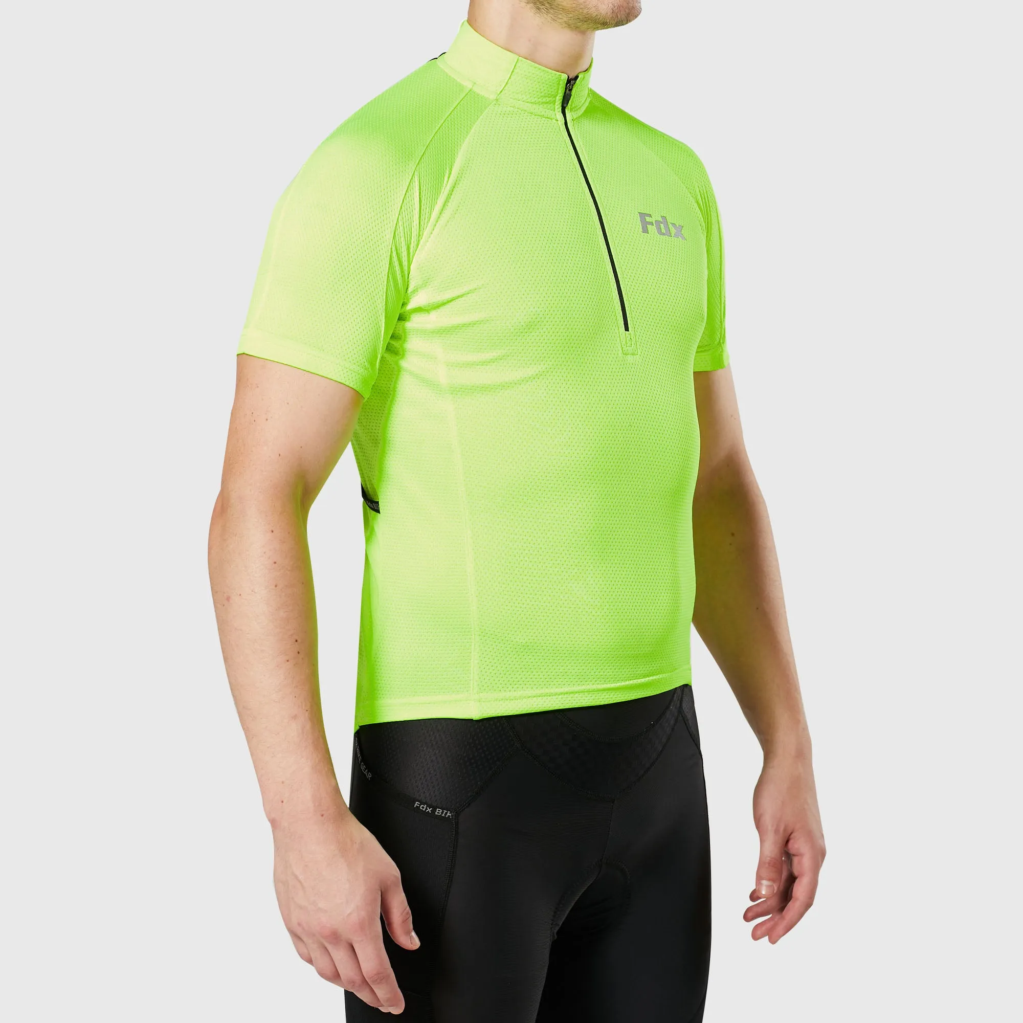 Fdx Pace Yellow Men's & Boy's Short Sleeve Summer Cycling Jersey