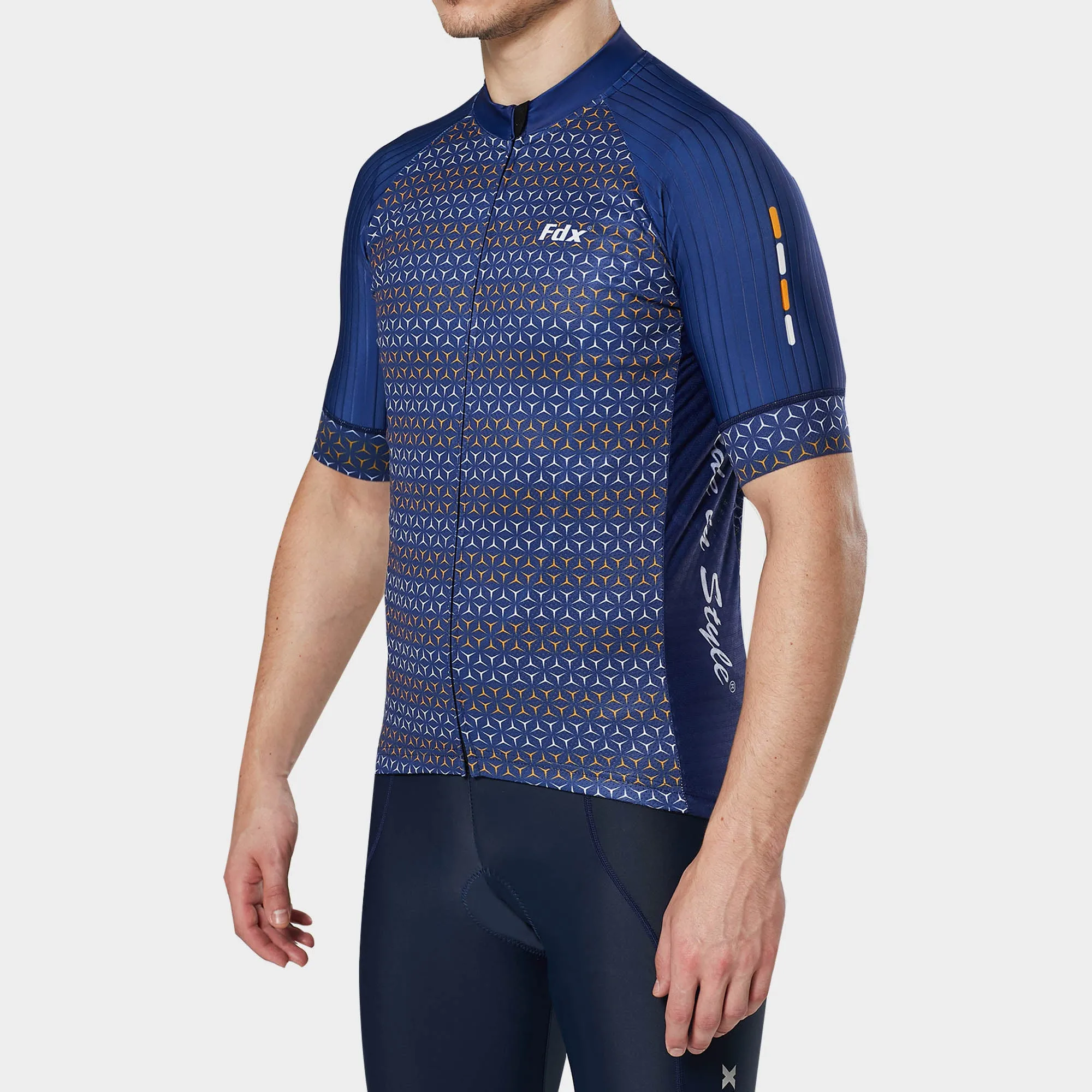 Fdx Vega Blue Men's & Boy's Short Sleeve Summer Cycling Jersey