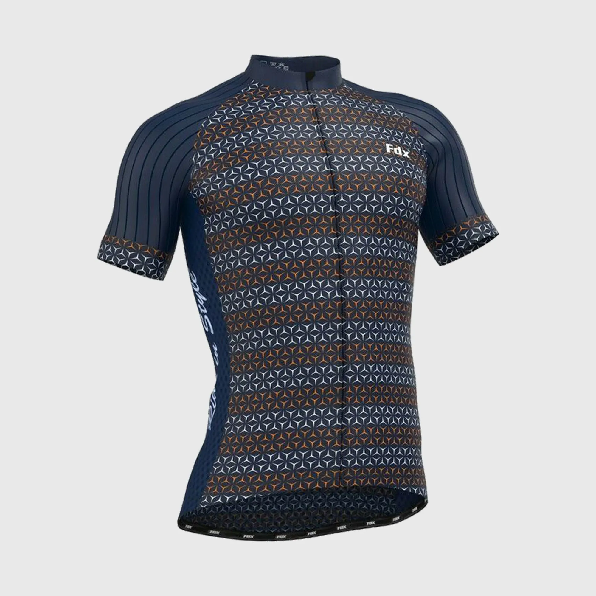 Fdx Vega Blue Men's & Boy's Short Sleeve Summer Cycling Jersey