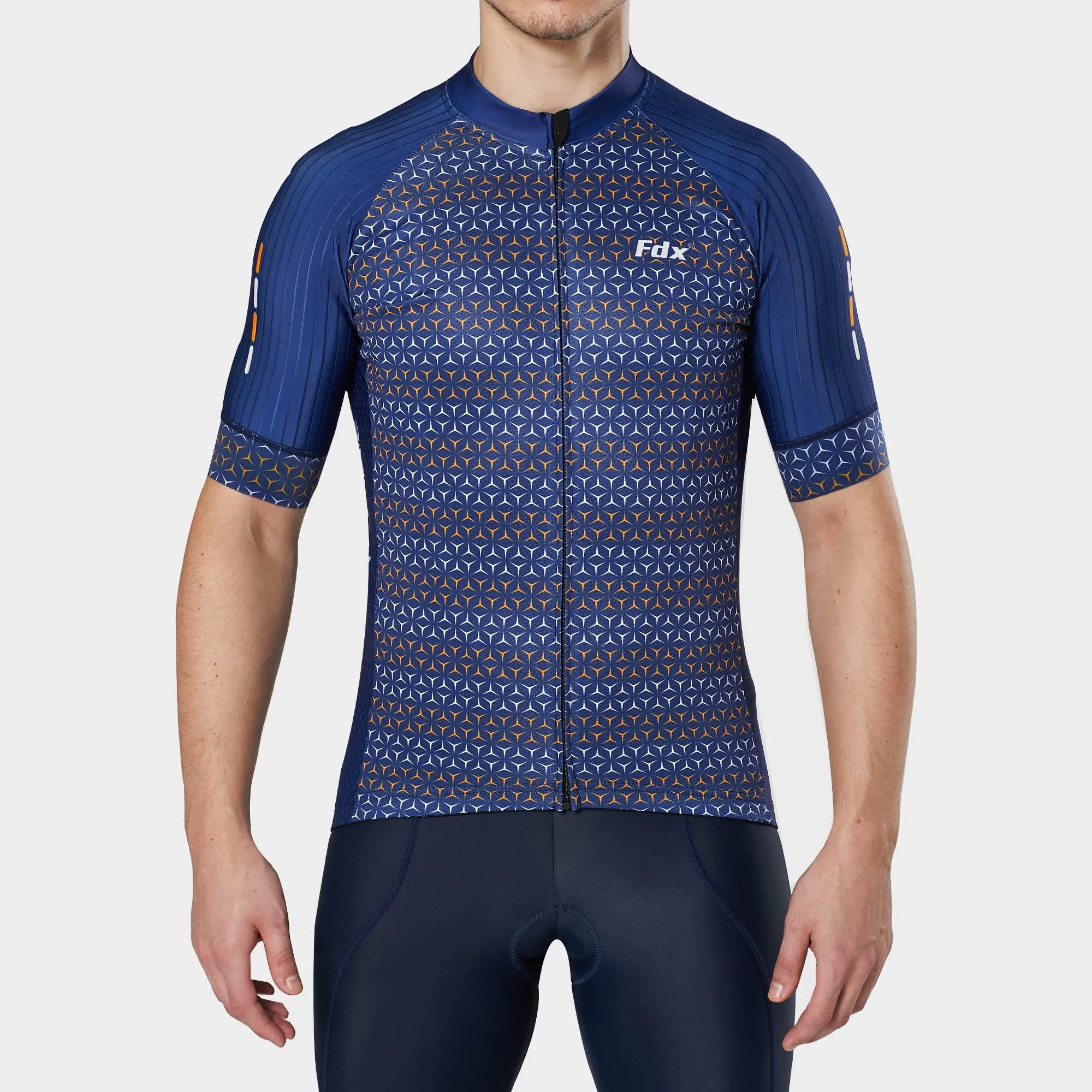 Fdx Vega Blue Men's & Boy's Short Sleeve Summer Cycling Jersey