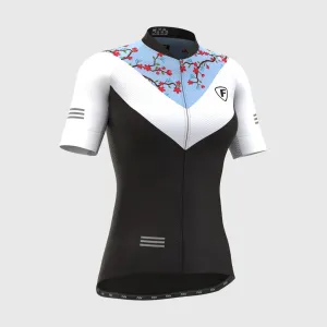 Fdx Velos Blue Women's & Girl's Short Sleeve Summer Cycling Jersey
