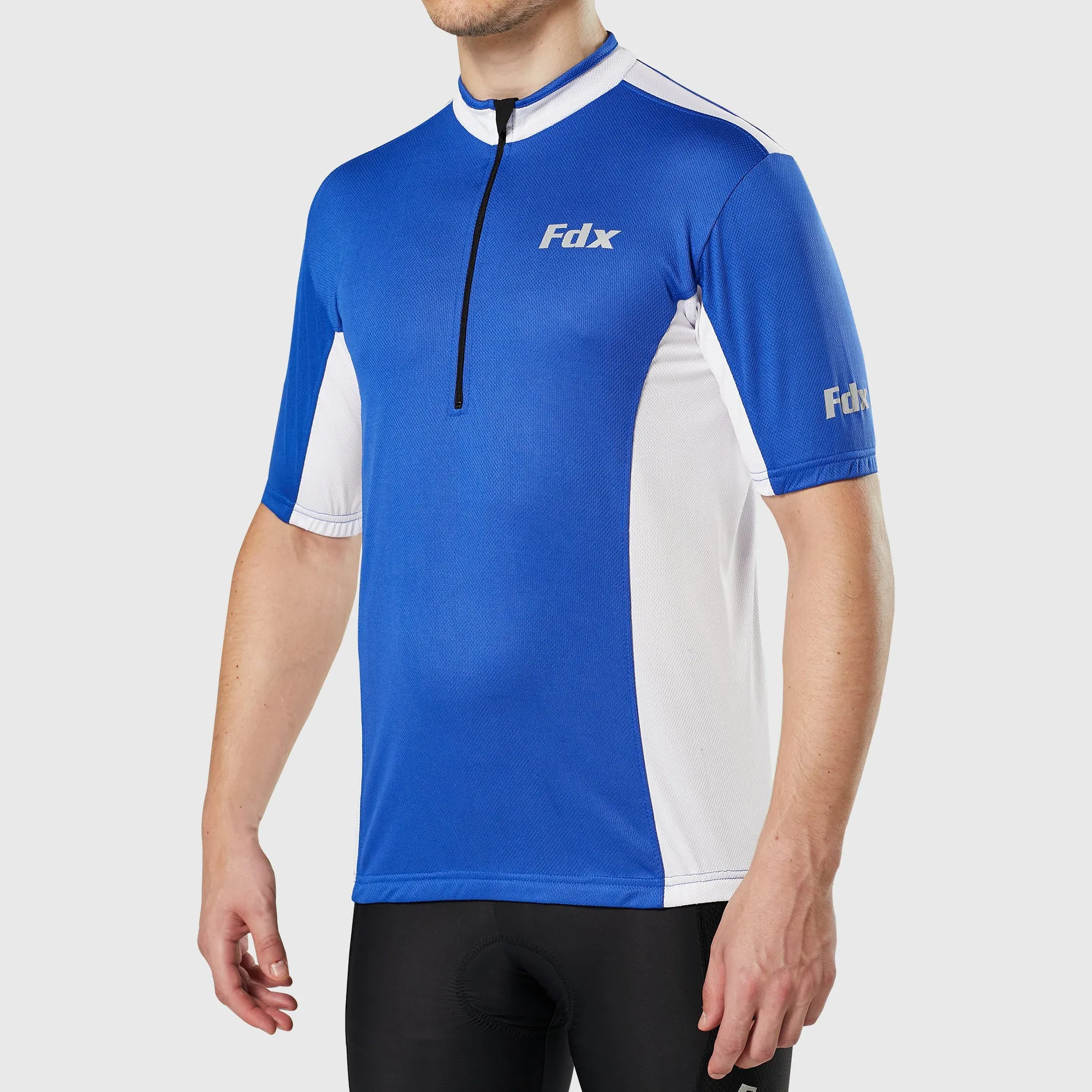 Fdx Vertex Blue Men's & Boy's Short Sleeve Summer Cycling Jersey