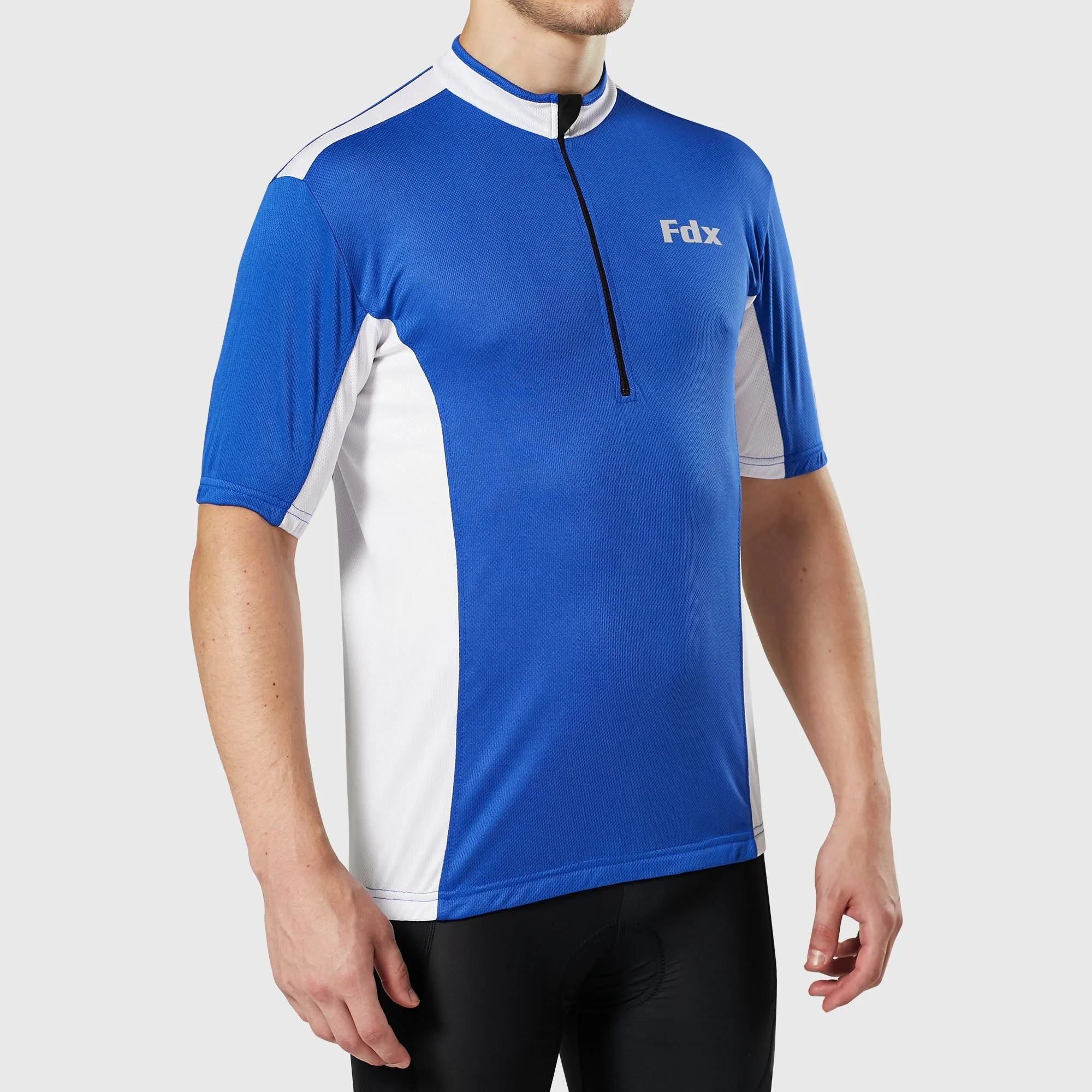 Fdx Vertex Blue Men's & Boy's Short Sleeve Summer Cycling Jersey
