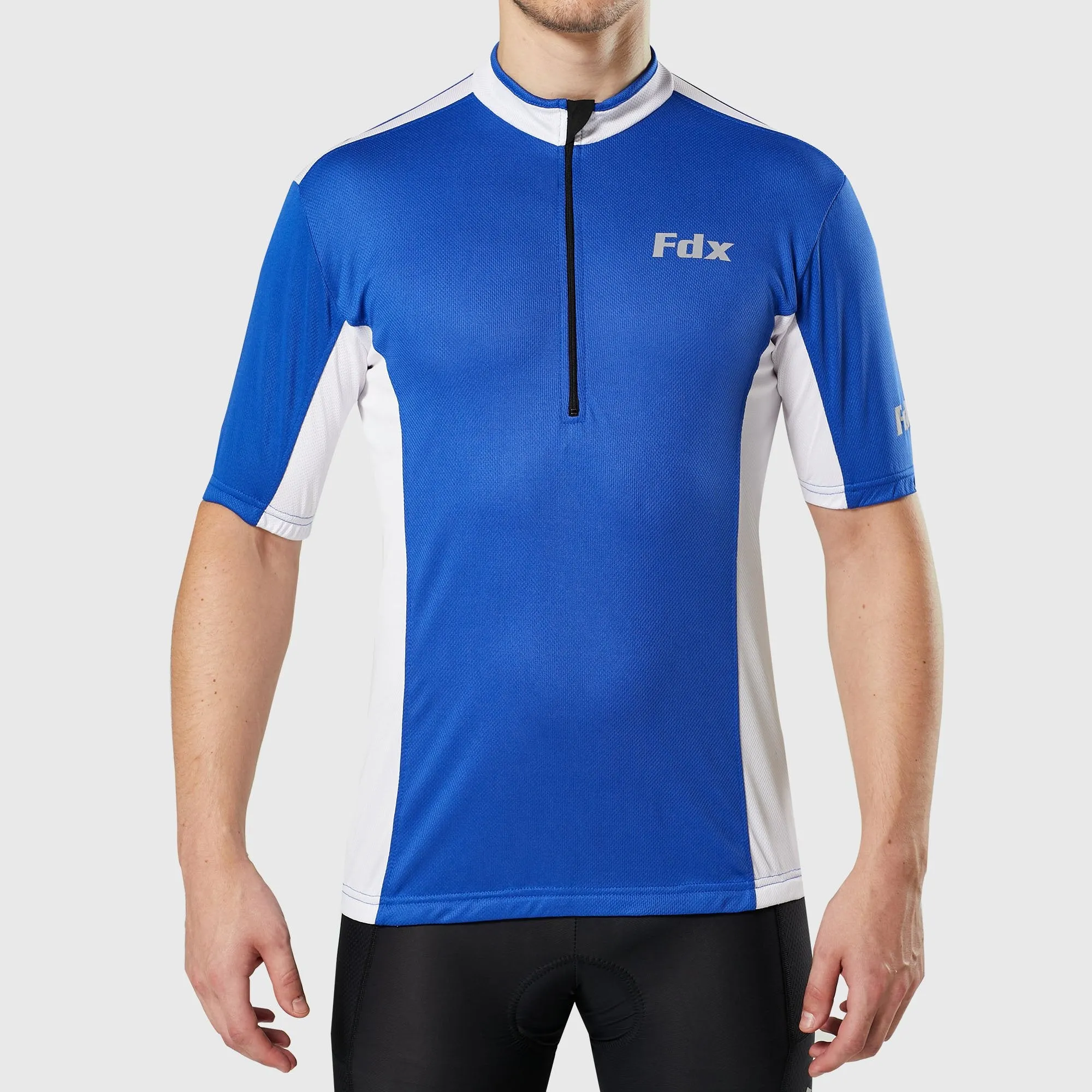 Fdx Vertex Blue Men's & Boy's Short Sleeve Summer Cycling Jersey