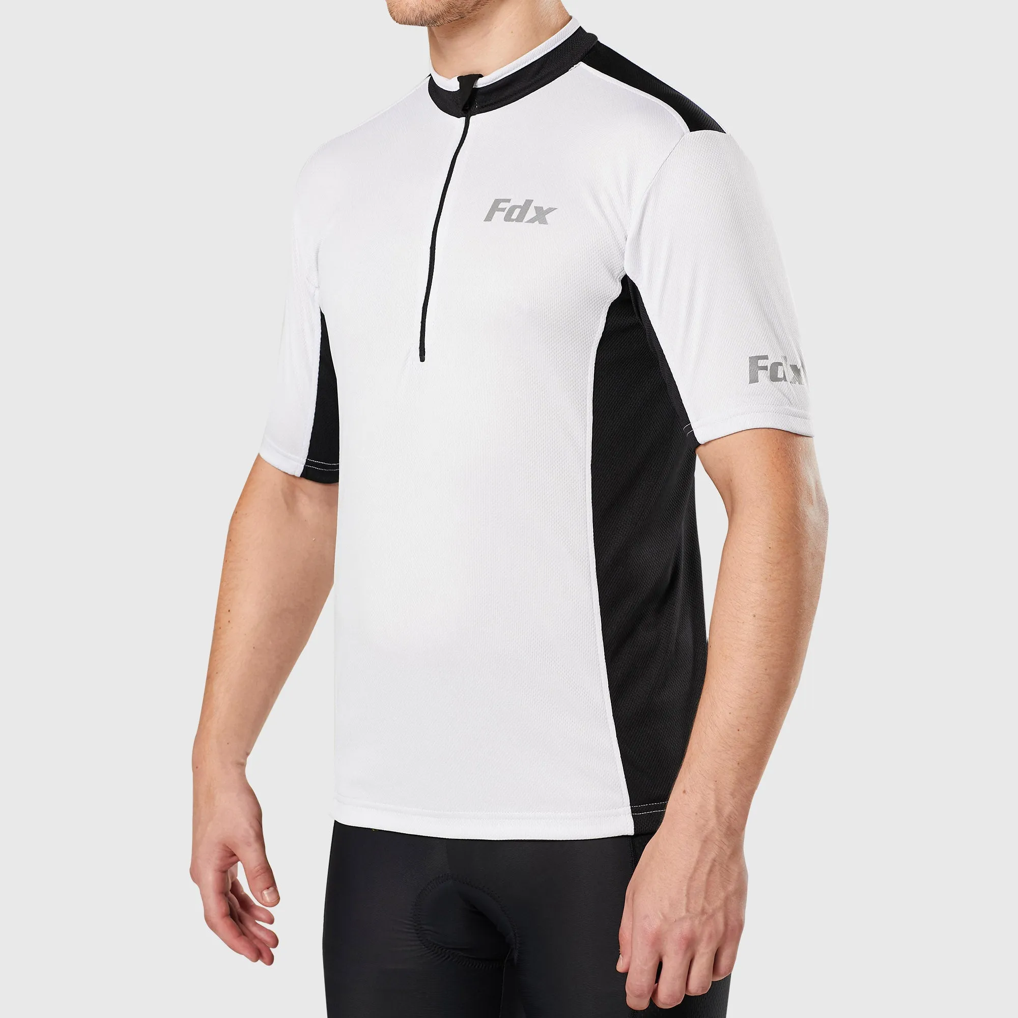 Fdx Vertex White Men's & Boy's Short Sleeve Summer Cycling Jersey