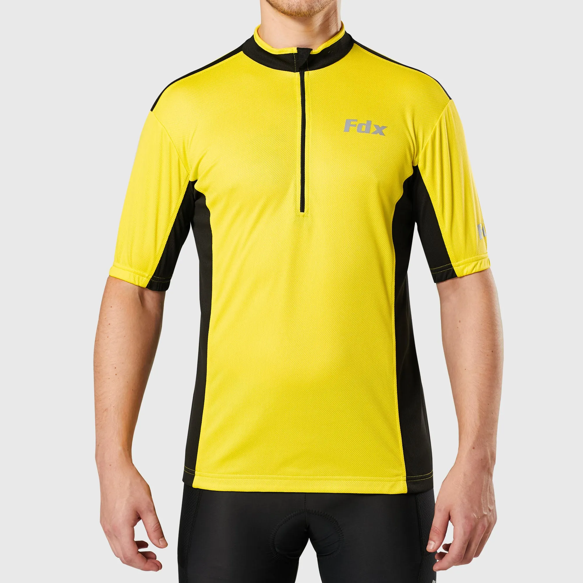 Fdx Vertex Yellow Men's & Boy's Short Sleeve Summer Cycling Jersey