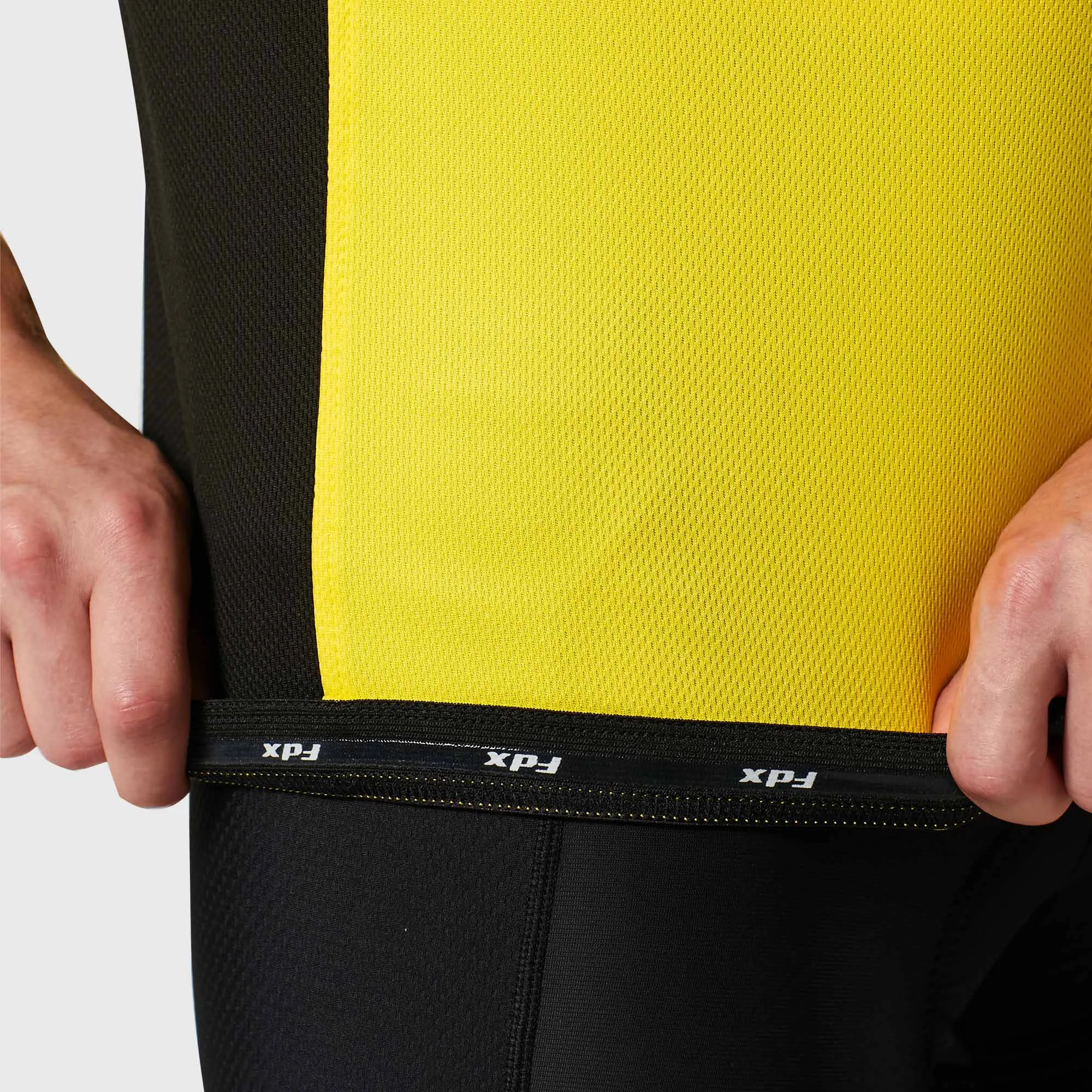 Fdx Vertex Yellow Men's & Boy's Short Sleeve Summer Cycling Jersey