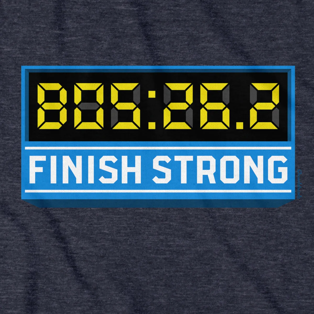 Finish Strong Marathon Time Clock Hoodie