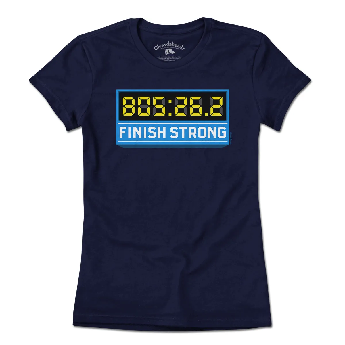 Finish Strong Marathon Time Clock T-Shirt
