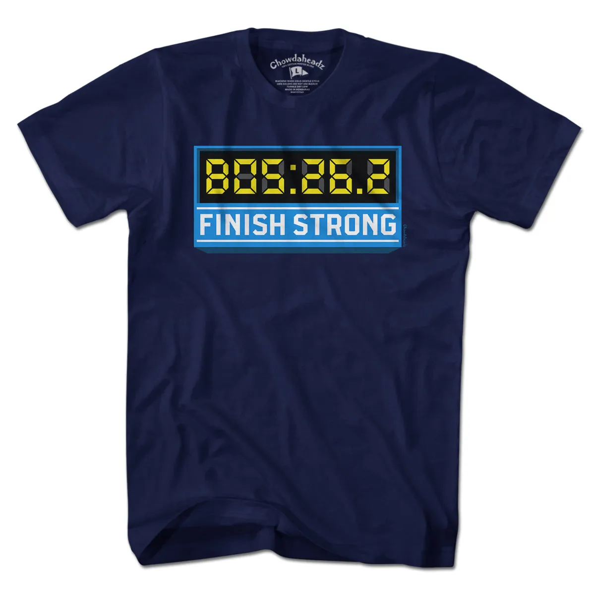 Finish Strong Marathon Time Clock T-Shirt
