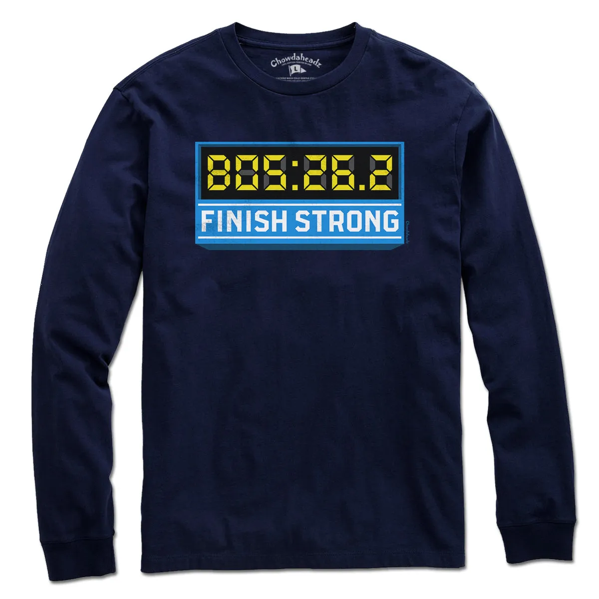 Finish Strong Marathon Time Clock T-Shirt