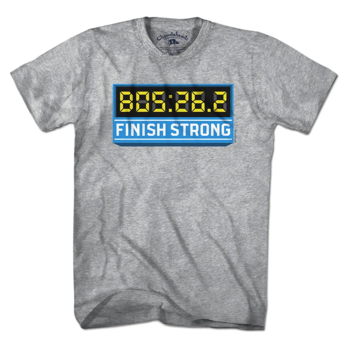 Finish Strong Marathon Time Clock T-Shirt