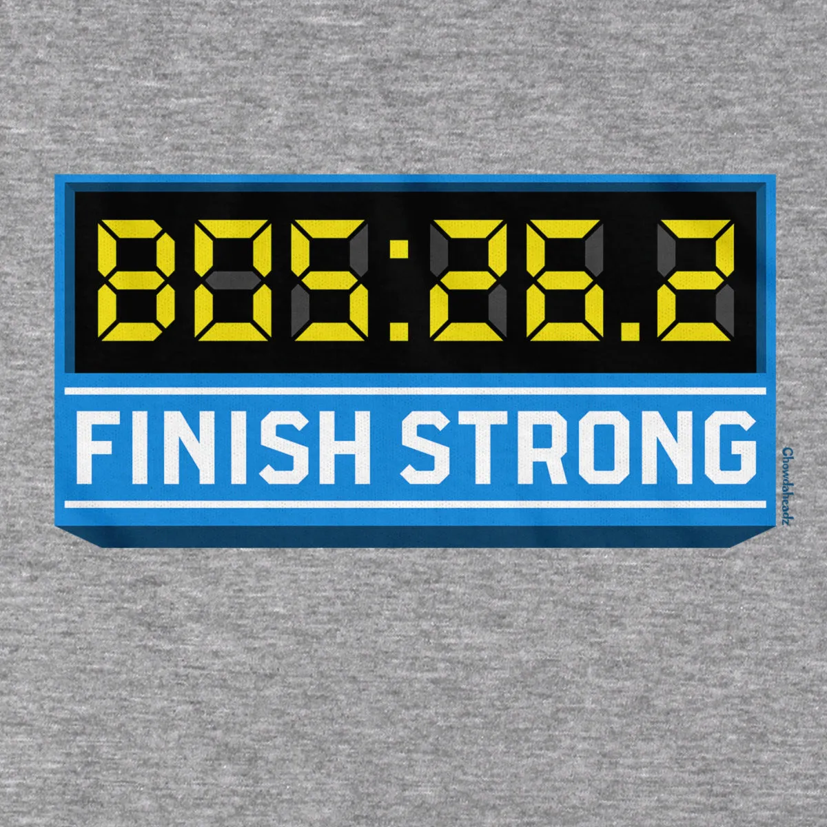 Finish Strong Marathon Time Clock T-Shirt