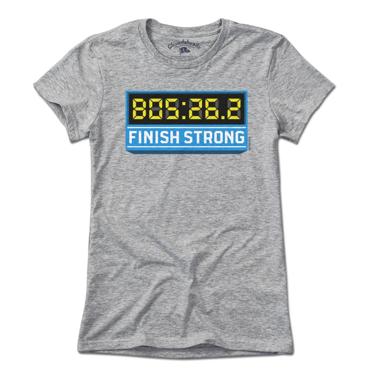 Finish Strong Marathon Time Clock T-Shirt