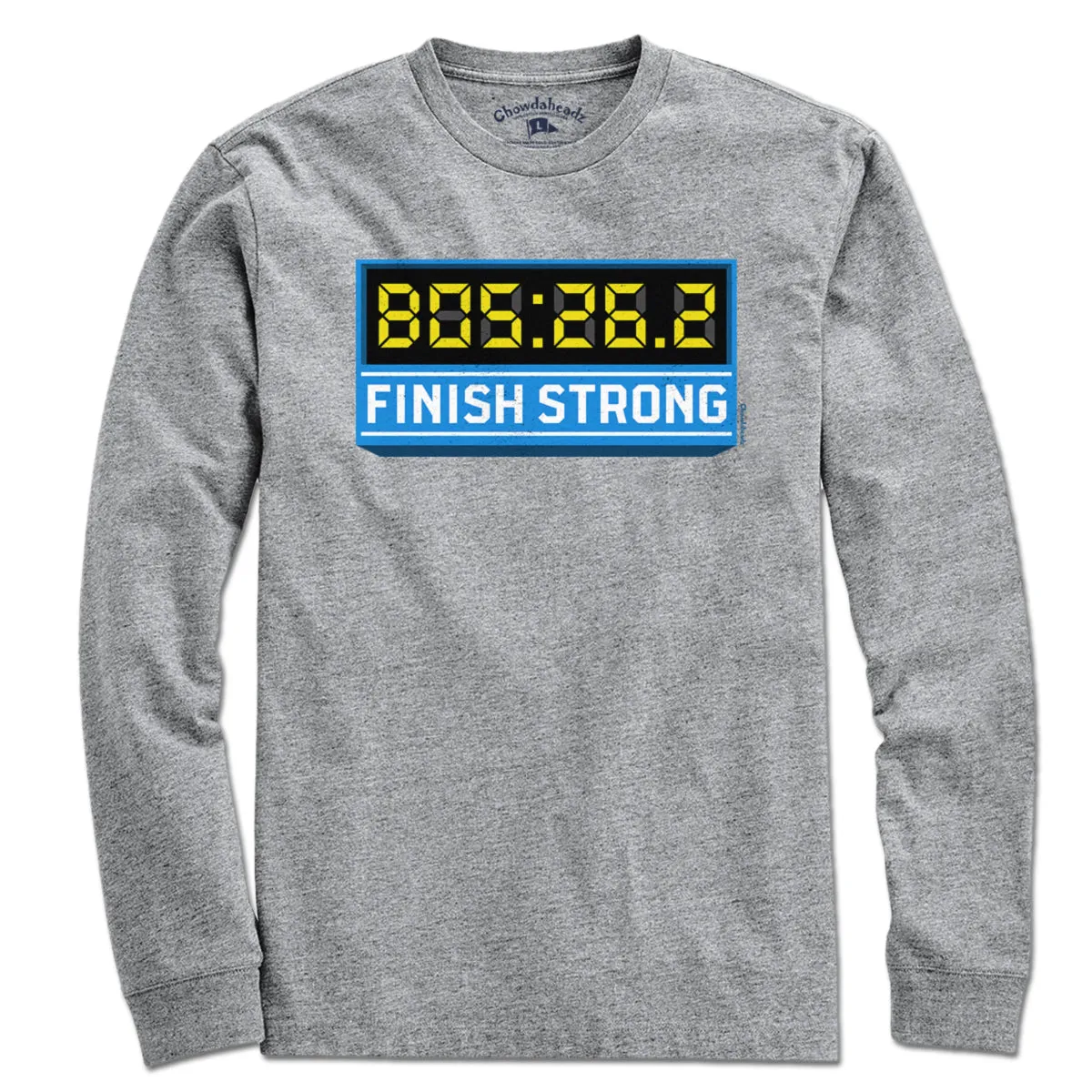 Finish Strong Marathon Time Clock T-Shirt