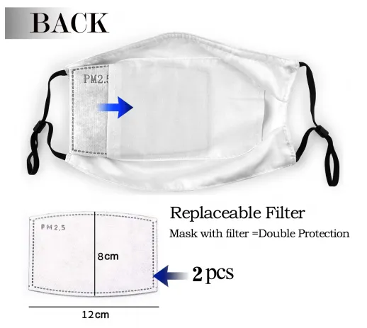 Football Face Mask Saints 3 Packs Washable Reusable Total With 6 Filters Breathable Sports Women Men Face Cover