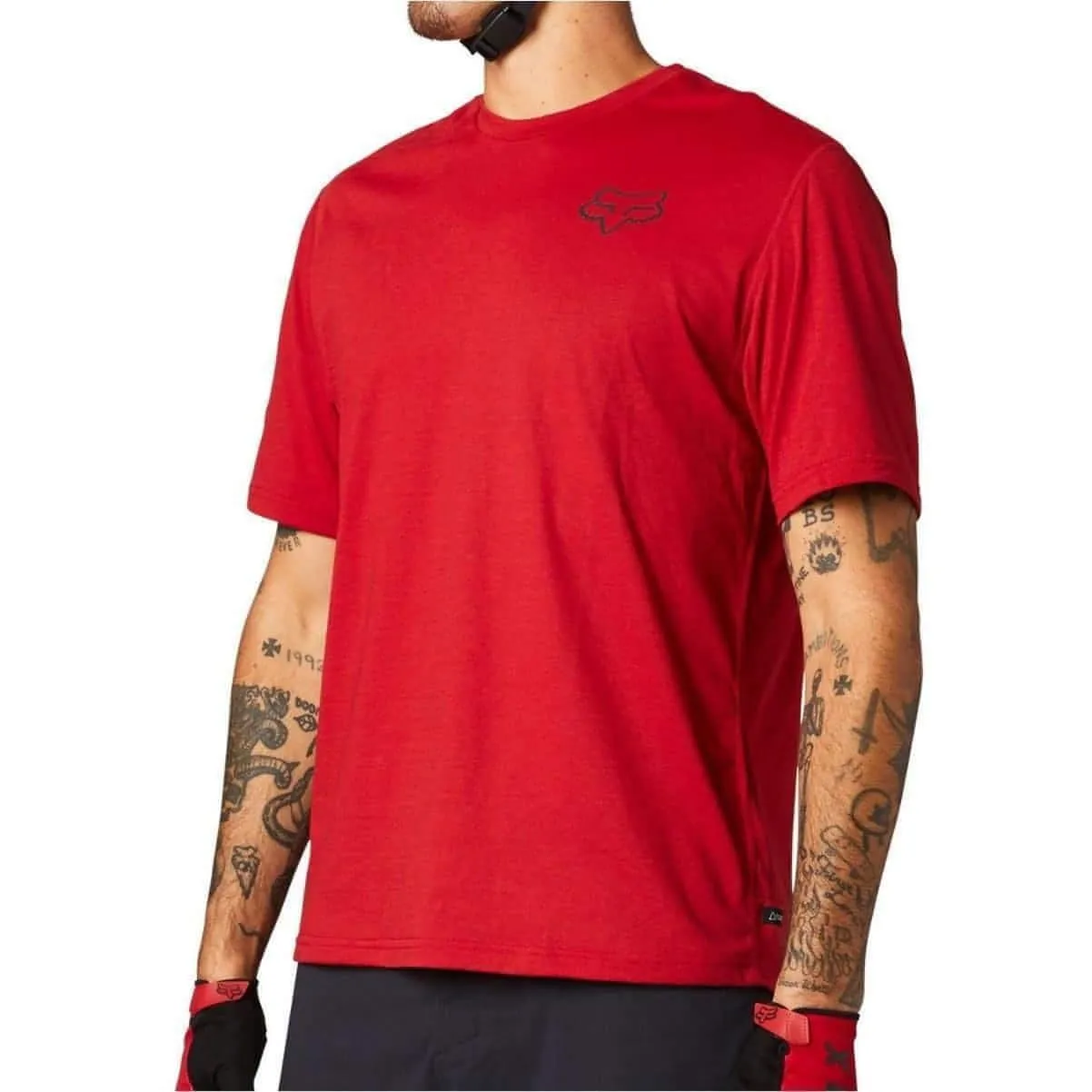 Fox Ranger PowerDry Short Sleeve Mens Cycling Jersey - Red