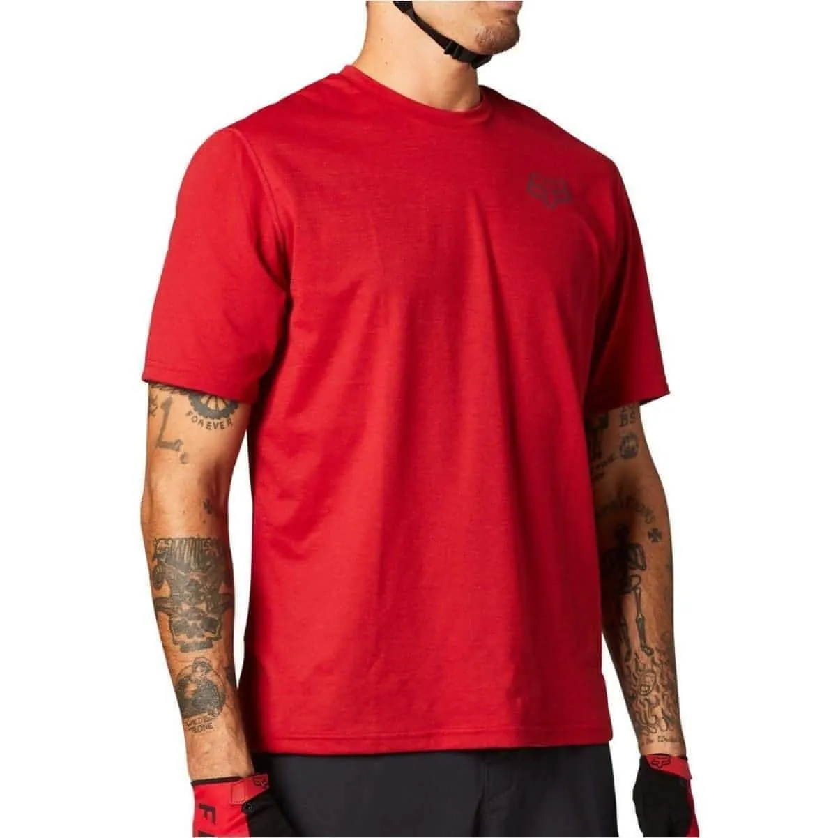 Fox Ranger PowerDry Short Sleeve Mens Cycling Jersey - Red