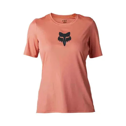 Fox Womens Ranger Ss Jersey Foxhead Salmon