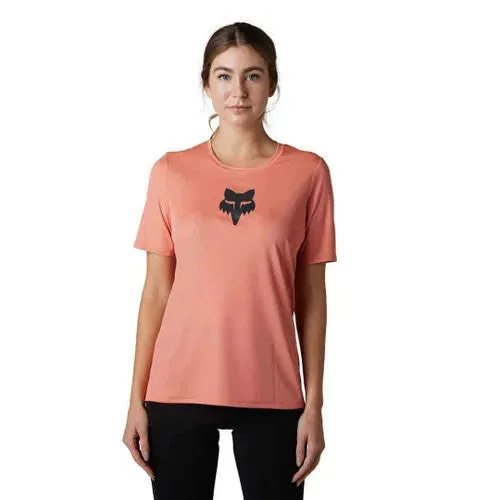 Fox Womens Ranger Ss Jersey Foxhead Salmon