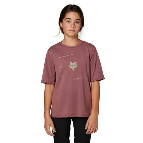 Fox Youth Ranger Dr Ss Jersey Veni Cordovan Red S