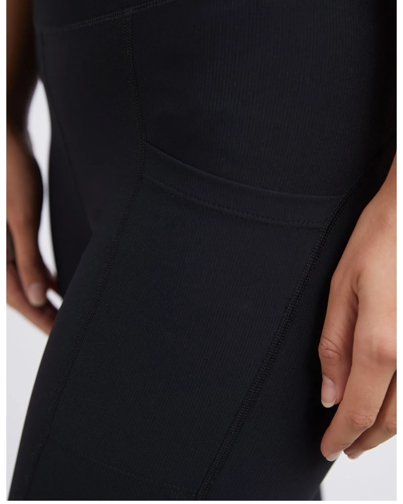 Foxwood Luxe Rib Leggings - Black