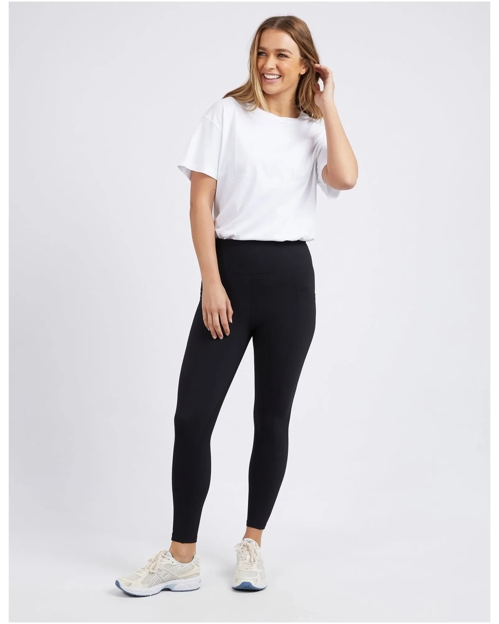 Foxwood Luxe Rib Leggings - Black