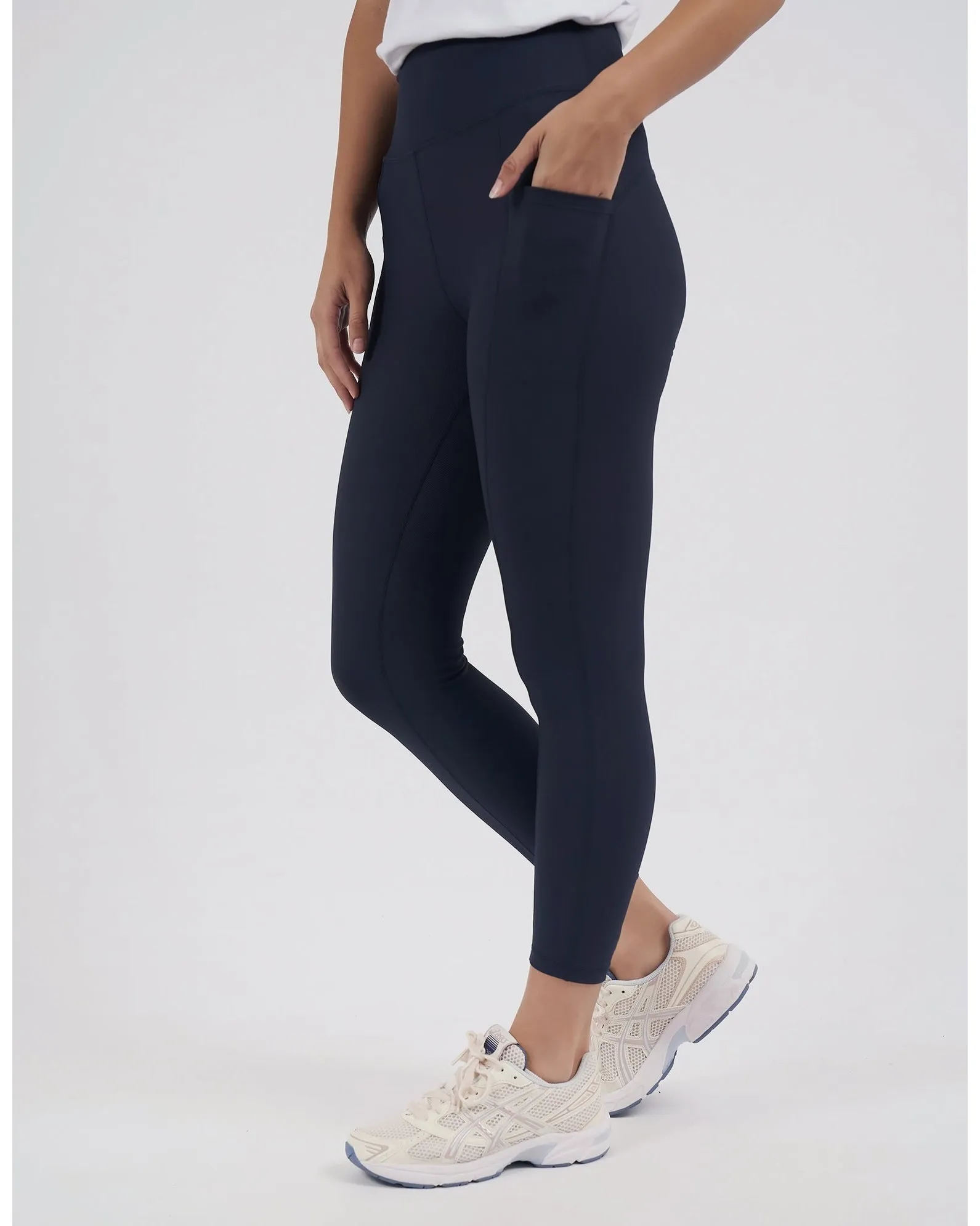 Foxwood Luxe Rib Leggings - Navy