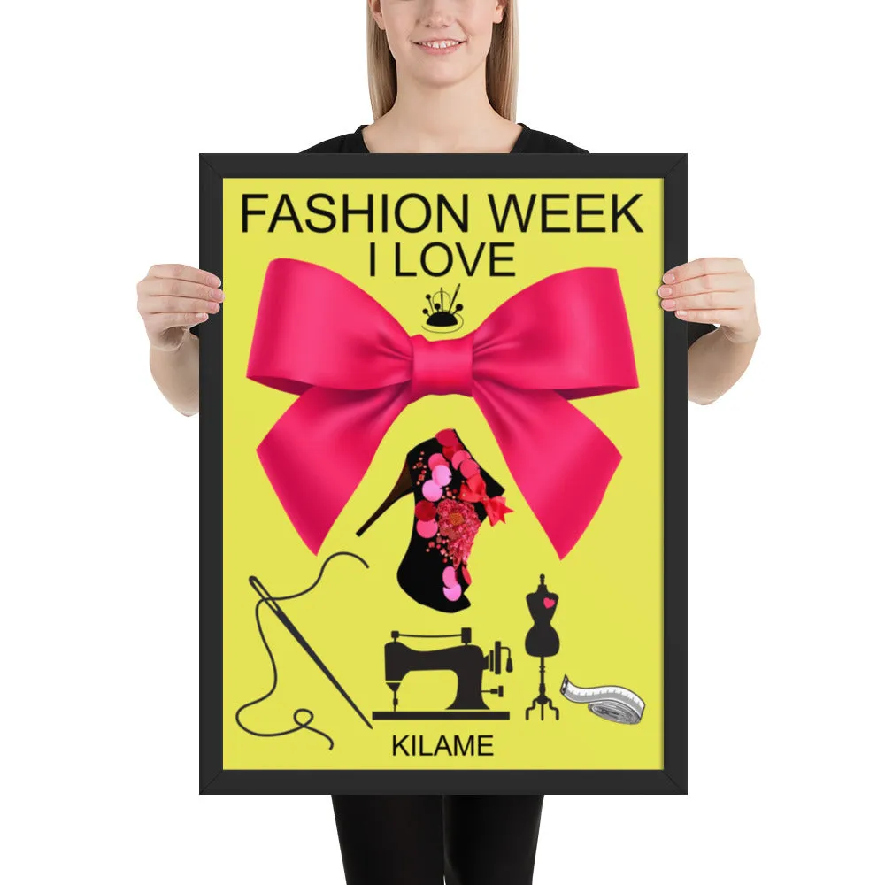 Framed poster 18"X24" 'Fashion Week'