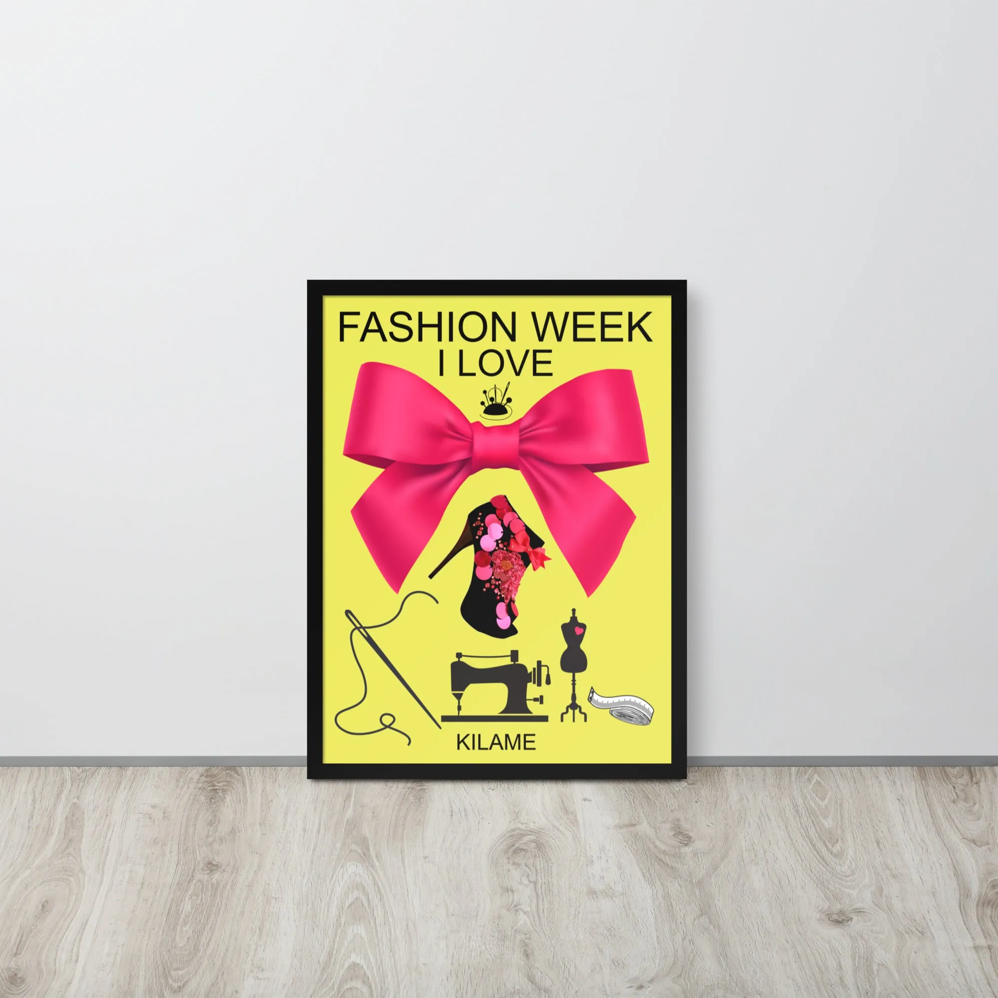 Framed poster 18"X24" 'Fashion Week'