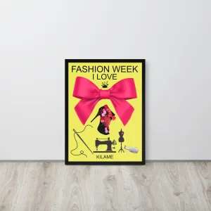 Framed poster 18"X24" 'Fashion Week'