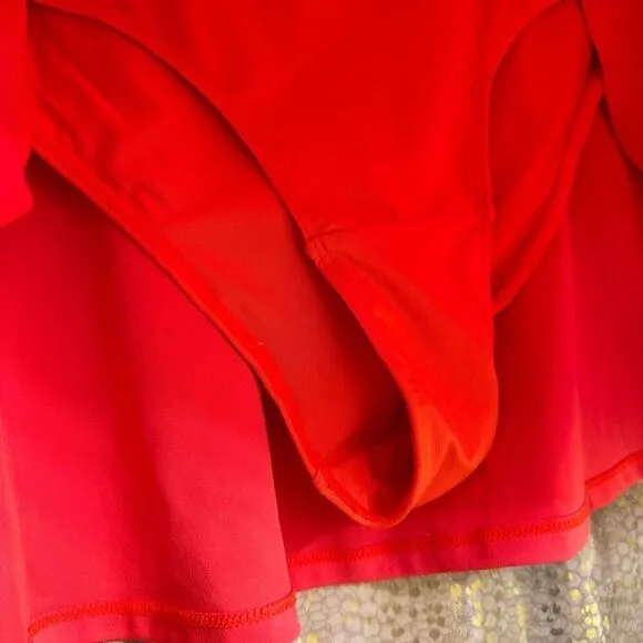 Free People Movement Round Robin Cayanne Coral Tennis Skirt XL NWOT