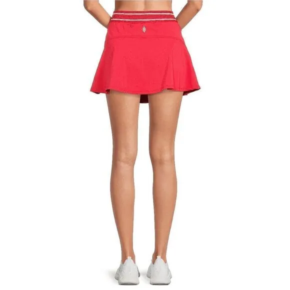 Free People Movement Round Robin Cayanne Coral Tennis Skirt XL NWOT